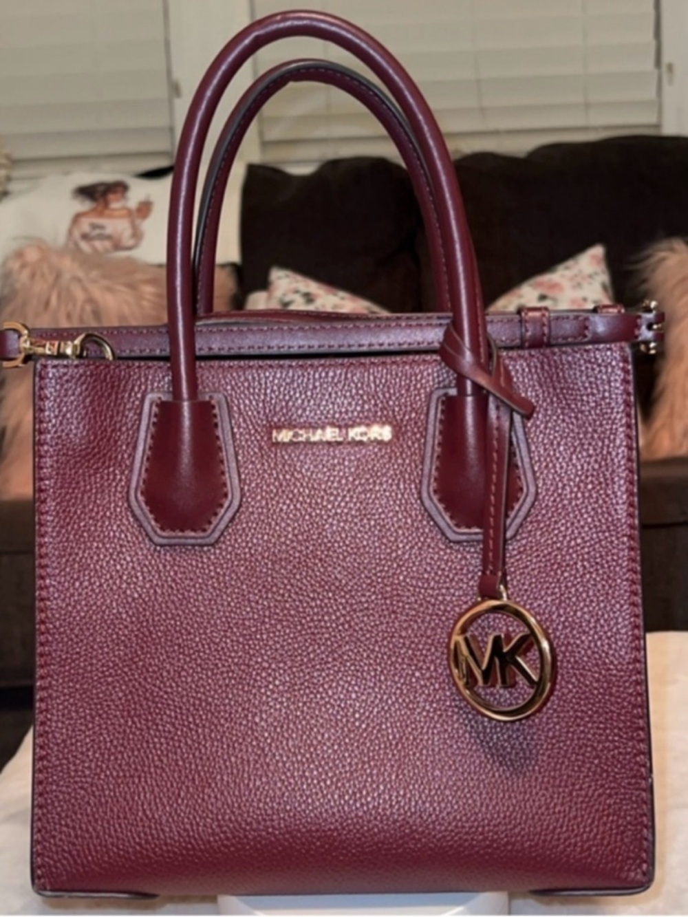 Michael Kors The Mercer Crossbody Bag Pebbled Leather New Without Tags